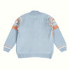 Sunny Fox Jacquard Sweater with Lower - Powder Blue & Orange - Set of 2