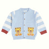 Soulful Tiger Patch Sweater with Lower - Baby Blue - Set of 2