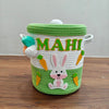 Jute Cotton Storage Basket with Lid | Bunny Bounty