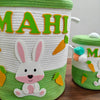 Jute Cotton Storage Basket with Lid | Bunny Bounty