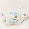 Twinkly Stars Personalised Birth Stats Pillow