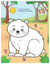 Jungle Activity and Colouring Book- Die Cut Animal Shaped Book