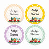 Round waterproof name labels - Jungle Express