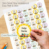 Round waterproof name labels - Jungle Express