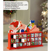 24 Days Deer On Roof Block Shaped Wooden Advent Calendar
