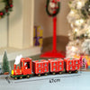 24 Days Red Bogie Train Shaped Wooden Advent Calendar