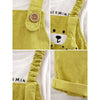 3D Green Bear Hanging Legs Dungaree With Tshirt