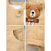 Khakhi Baseball Bear Dungaree With Tshirt