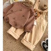 Khakhi Baseball Bear Dungaree With Tshirt