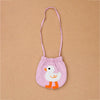 Pastel Pink Duck Dungaree With Frill T-Shirt And Matching Sling Bag