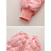 Pink Quilted High Neck Sherpa Winter 2Pcs Set