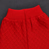 2 Pcs Red Sailor Neck Sweater Top & Flare Pant