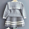 Grey Crest Top & Skirt Set