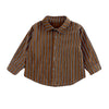 3 Pcs Set | Brown Happy Ted Vest, Brown Stripes Shirt, Pants Set