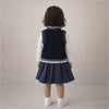 3 Pcs Set | Navy Labu Vest, Frill Inner T-Shirt & Skirt Partywear