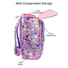 Purple 2D Pop Unicorn Garden School Backpack