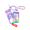 Purple 2D Pop Unicorn Garden School Backpack