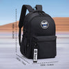 Solid Black Ted Glasses Badge School Backpack