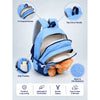 Blue & Brown Teddy Tiny Toddlers Backpack with Removable Soft Toy for nursery and Playgroup