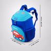 Cobalt Blue & Red Car Soft Neoprene Backpack for Toddlers & Kids, 3yrs to 5yrs