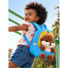 Blue & Yellow Squirrel Tiny Toddlers Backpack with Removable Soft Toy for nursery and Playgroup