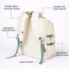 Ivory Bow Multi-Pocket School Backpack