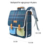 Blue Scottish Plaid Checks Rectangle Style Backpack