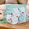 Mint Dog Print 2 Pcs Combo Set - Matching Backpack & Tote Bag with Detachable Pouch