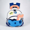 Roar Blue Orange Dino Backpack for Toddlers & Kids