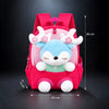 Fuschia Pink Reindeer Backpack with Removable Soft Toy for Toddlers