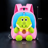 Pink & Blue Crocodile Tiny Toddlers Backpack with Removable Soft Toy for nursery and Playgroup