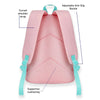 3Pcs Pink Cool Glasses Matching Backpack, Lunch Bag & Stationery Pouch