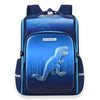 Shimmer Geometric Blue Dino School Backpack