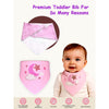 3Pcs Set Of Twinkle Star Print Premium Adjustable Snap Button Closure Bibs