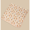 Puppy Print Muslin Cotton Blanket With 2 Matching Napkins