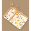 Yellow Flower Muslin Cotton Blanket With 2 Matching Napkins