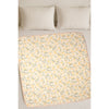 Yellow Flower Muslin Cotton Blanket With 2 Matching Napkins