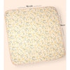 Yellow Flower Muslin Cotton Blanket With 2 Matching Napkins
