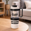 Black White 4 in 1 Water Bottle , infuser & mini snack box | 1000ml