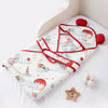 Red Hot Air Baloon Wrapper Blanket With Hood