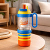 Blue Orange 4 in 1 Water Bottle , infuser & mini snack box | 1000ml