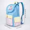 Blue Gingham Girl Star Backpack with Keychain for Kids & Teens