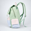Green Gingham Girl Star Backpack with Keychain for Kids & Teens