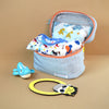 13 Pcs Blue Monkey Soft Satin Pouch Newborn Gift Box