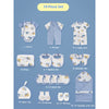 19 Pcs Blue Starry Elephant Newborn Gift Box
