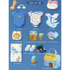 22Pcs Super Cute Blue Home Newborn Gift Box