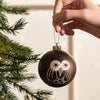 16 Pcs Maroon & Brown Woodland Owl Themed Christmas Balls Tree Hanging