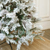 6.8 feet Heavy Frosty  Long Snowy Leaves Xmas Tree, 210 Cms with 900 Branch Tips