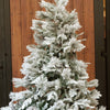 6.8 feet Heavy Frosty  Long Snowy Leaves Xmas Tree, 210 Cms with 900 Branch Tips