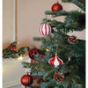 26 Pcs Broad Pointed Red White Themed Christmas Balls Tree Hanging